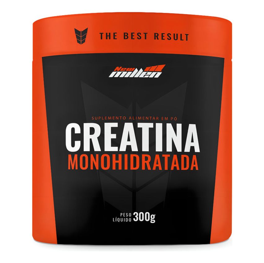 New Millen Creatina Monohidratada Pote 300gr Sabor Sem Sabor