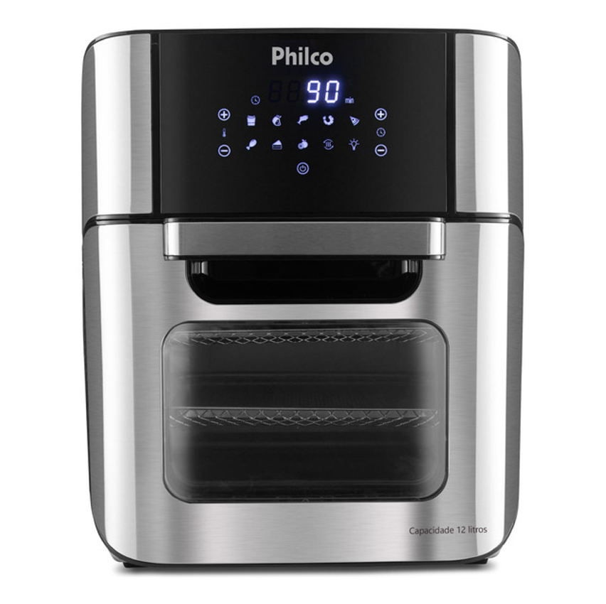 Fritadeira Elérica Air Fryer Oven Philco Pfr2200 12 Litros 4 Em 1 1800w Cor Preta