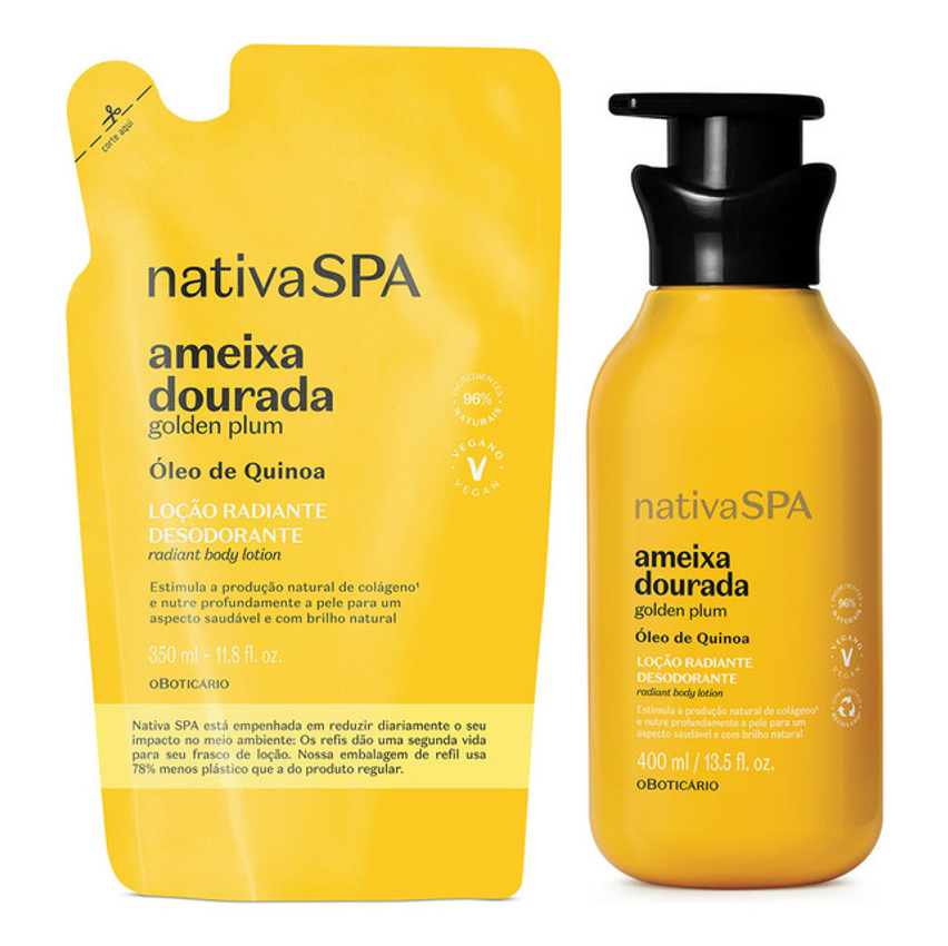 Combo Nativa Spa Ameixa Dourada: Loção Radiante Corporal 4