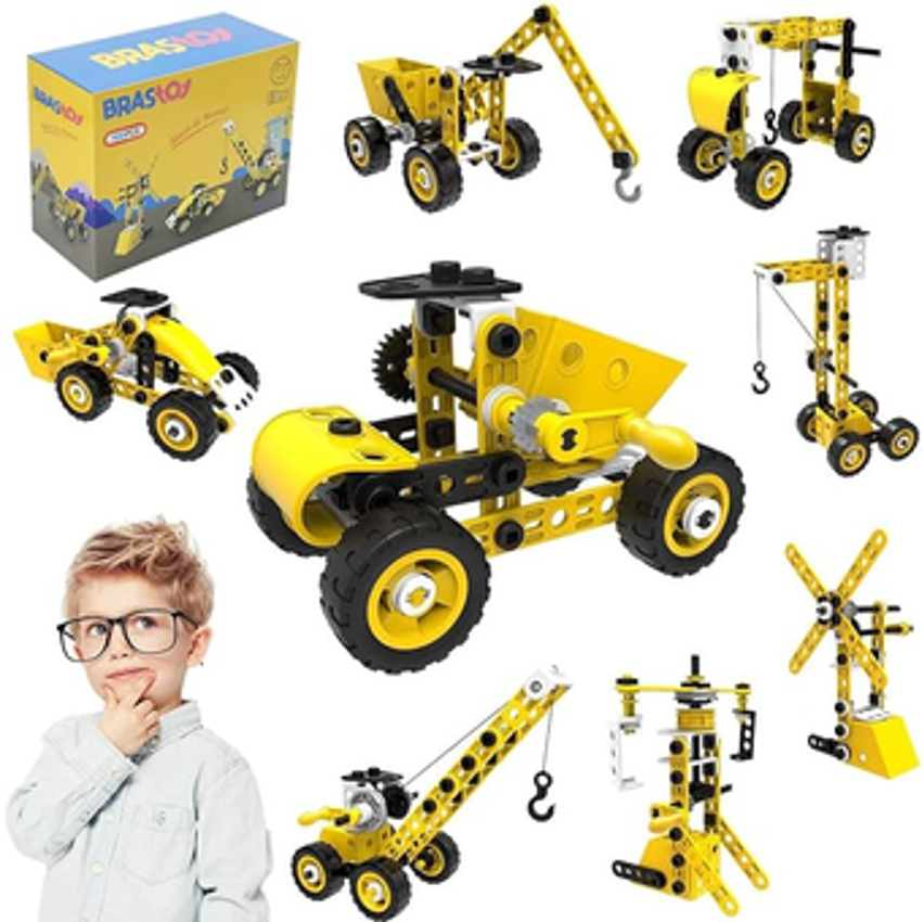 Brastoy Blocos De Construção Conjunto De Aprendizagem Brinquedo Stem Infantil (100 Peças)