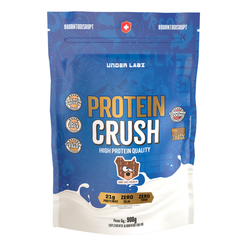 Whey Protein Crush Refil C/900g Under Labz Sabor Chocobear
