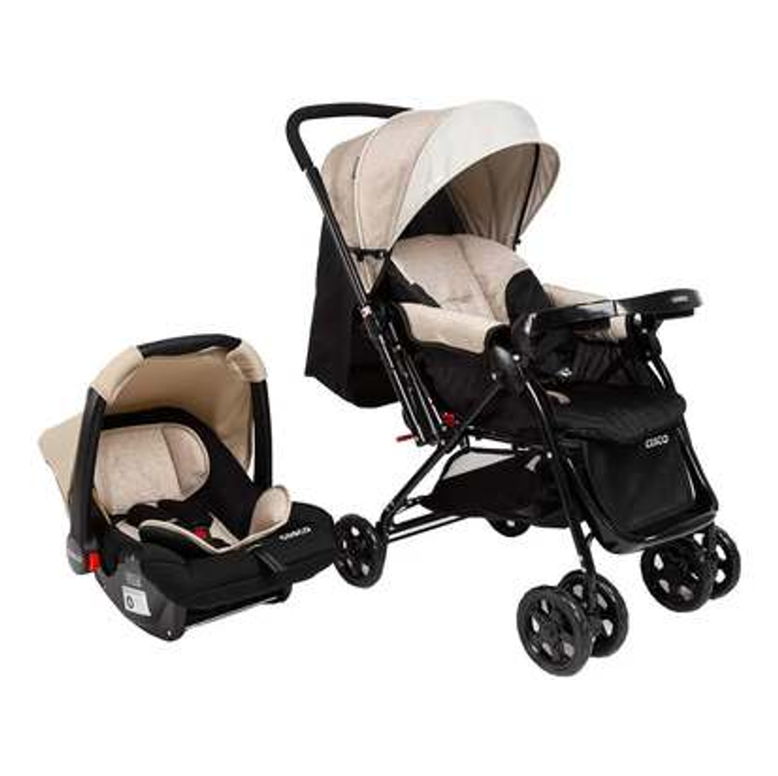 Carrinho de Bebê com Bebê Conforto Cosco Kids - Travel System Reverse 0 a 15kg
