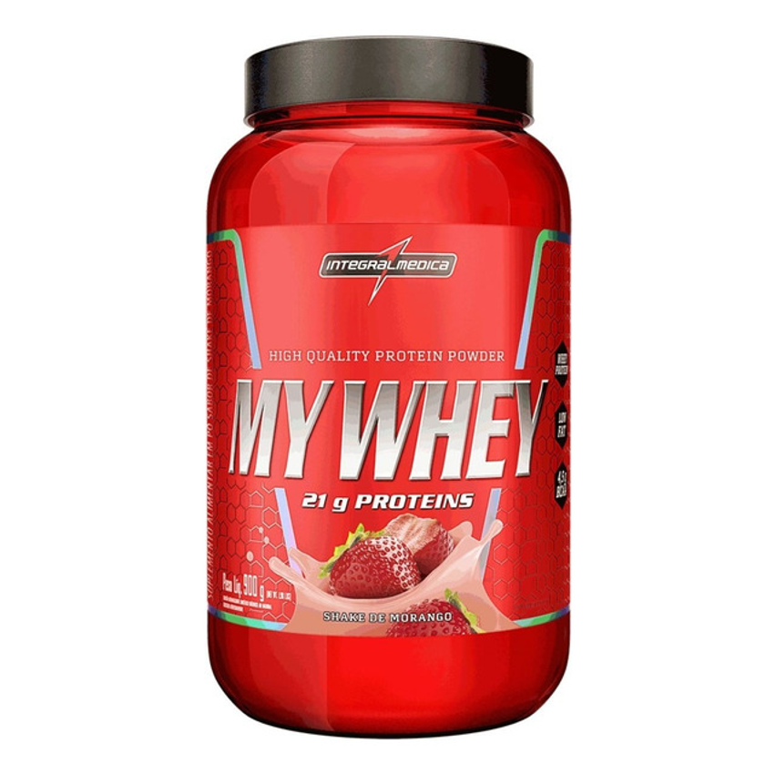 My Whey Shake De Morango Pote 900g Integralmédica