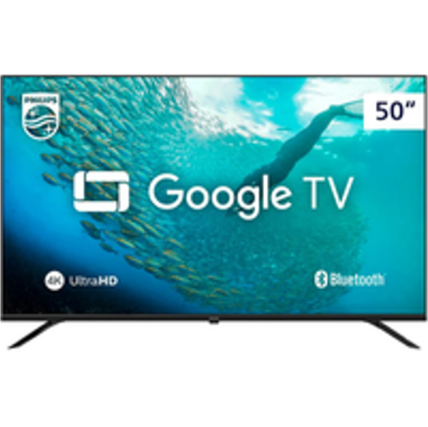 Smart Tv Led 50" Ultra Hd 4k Philips 50pug7019 Com Google Tv, Comando De Voz, Wi-fi, Entradas Hdmi E Usb
