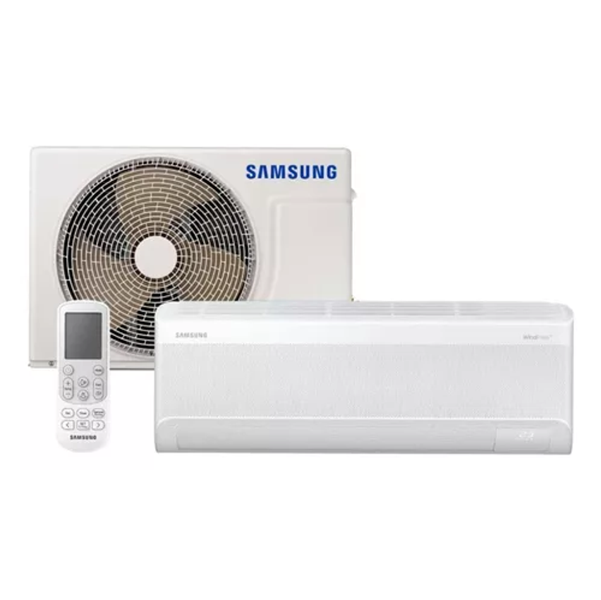 Ar Condicionado Split Samsung Inverter Windfree Powervolt Bivolt Connect Ai 12.000 Btus Frio Sem Vento Ar12dyfavwknaz