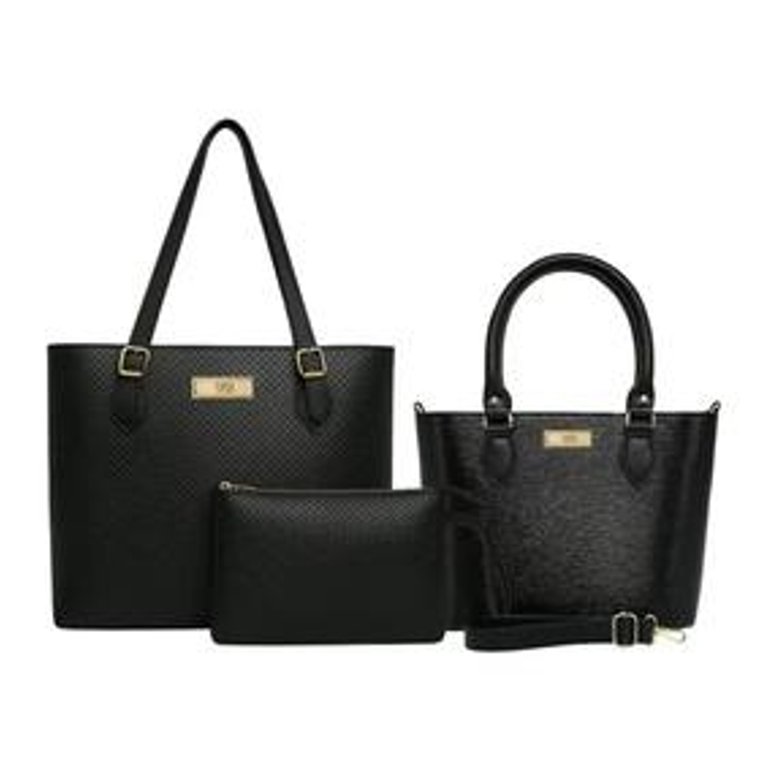 Kit Bolsas Grande + Bau + Carteira Feminina Willibags .
