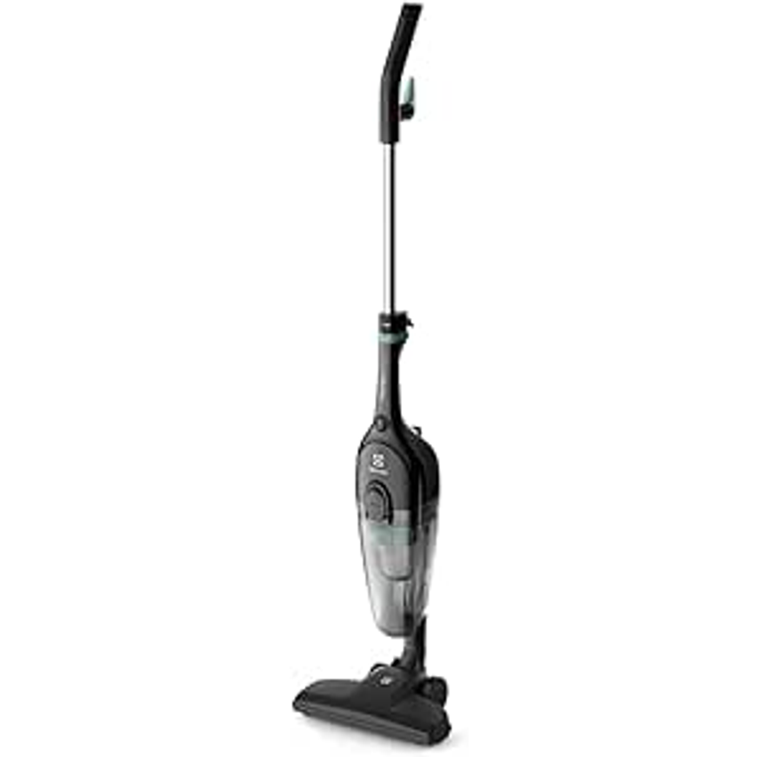 Aspirador Pó Vertical Com Fio Portátil De Mão 2 Em 1 1100w Cabo 5m Capacidade 1,2l Filtro Hepa Electrolux Stk12 Preto 127v