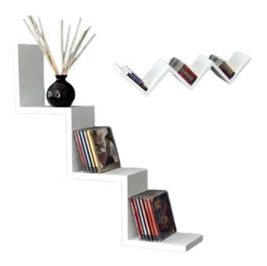 Prateleira Nicho Branco Mdf Quarto Sala P/ Livro Jogo Luxo