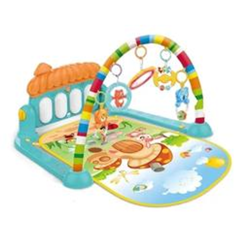 Wakaii Tapete Musical Infantil Azul glaciar Piano Champiñón