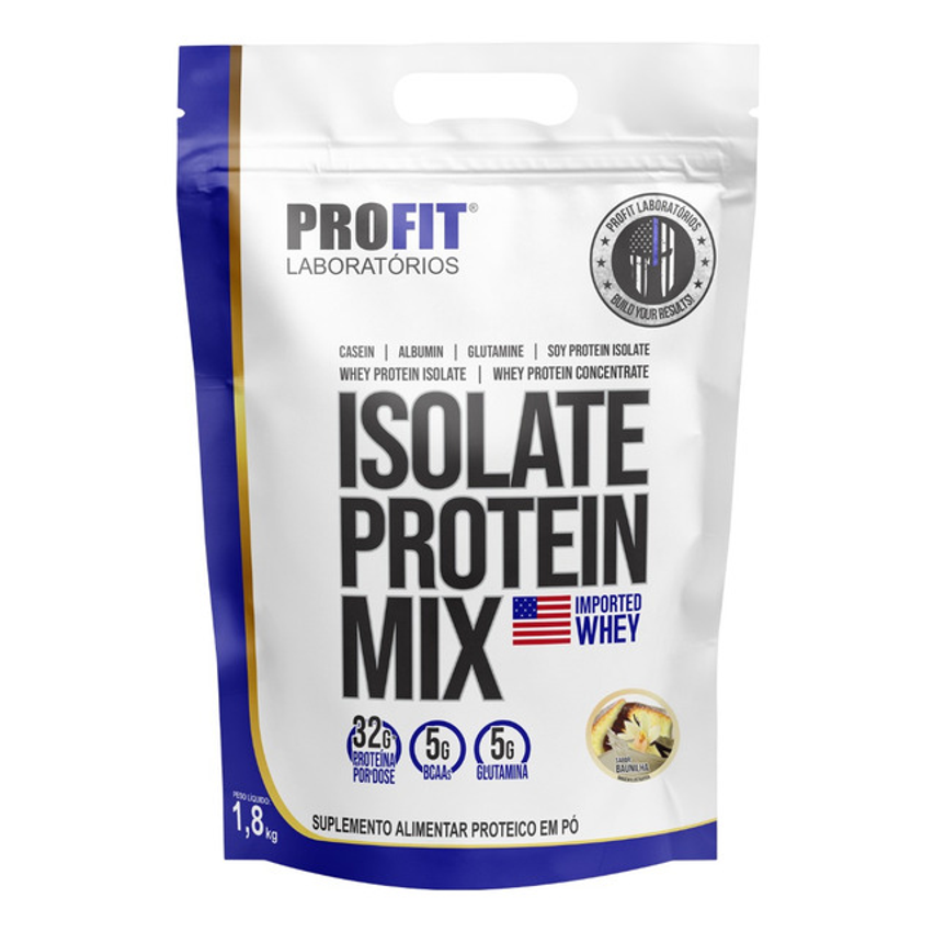 Suplemento En Pó Profit Laboratórios Proteínas Sabor Baunilha X 1.8kg
