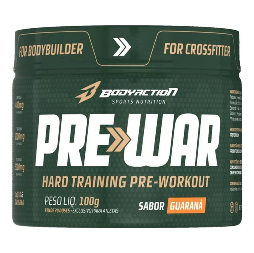 Pré Treino Pre-war Beta Alanina Taurina Cafeína 100g