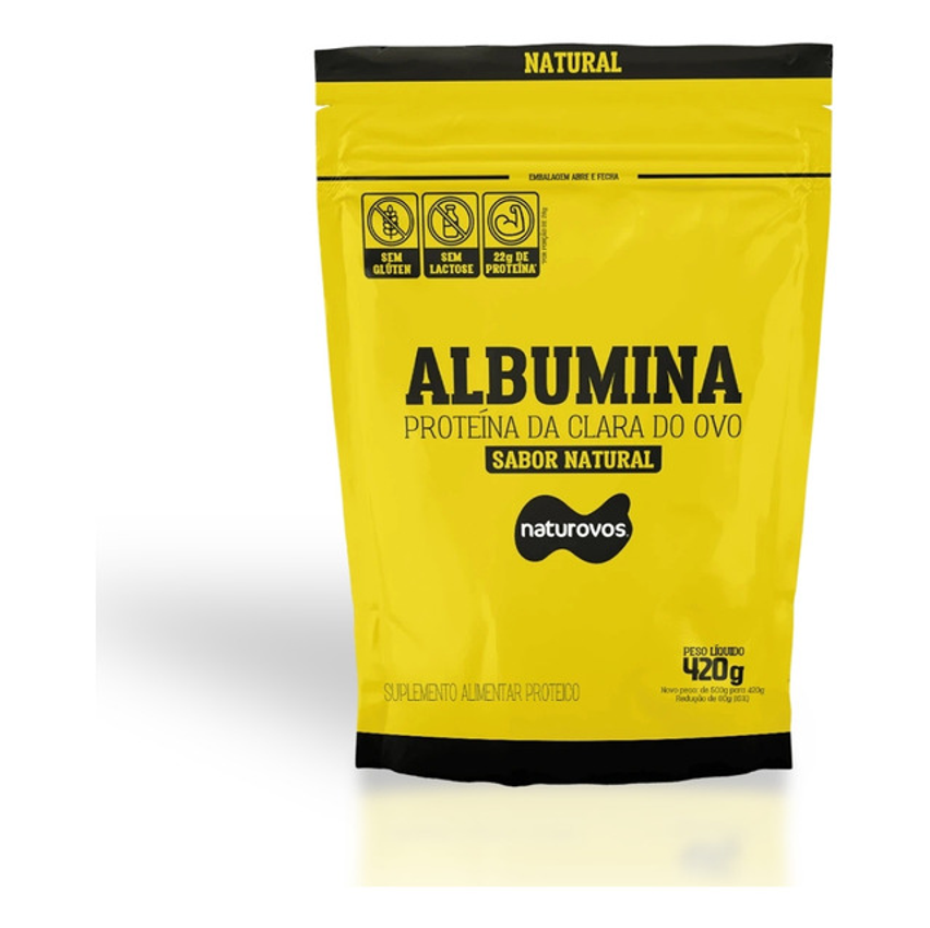 Albumina Refil 420g Naturovos Natural
