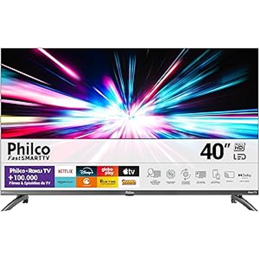 Smart Tv 40 Philco Ptv40m9gr2cgb Roku Tv Led Dolby Audio
