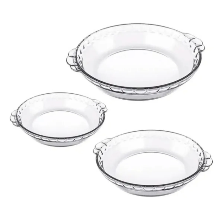Conjunto De Formas Filetadas 3 Peças Transparente Marinex