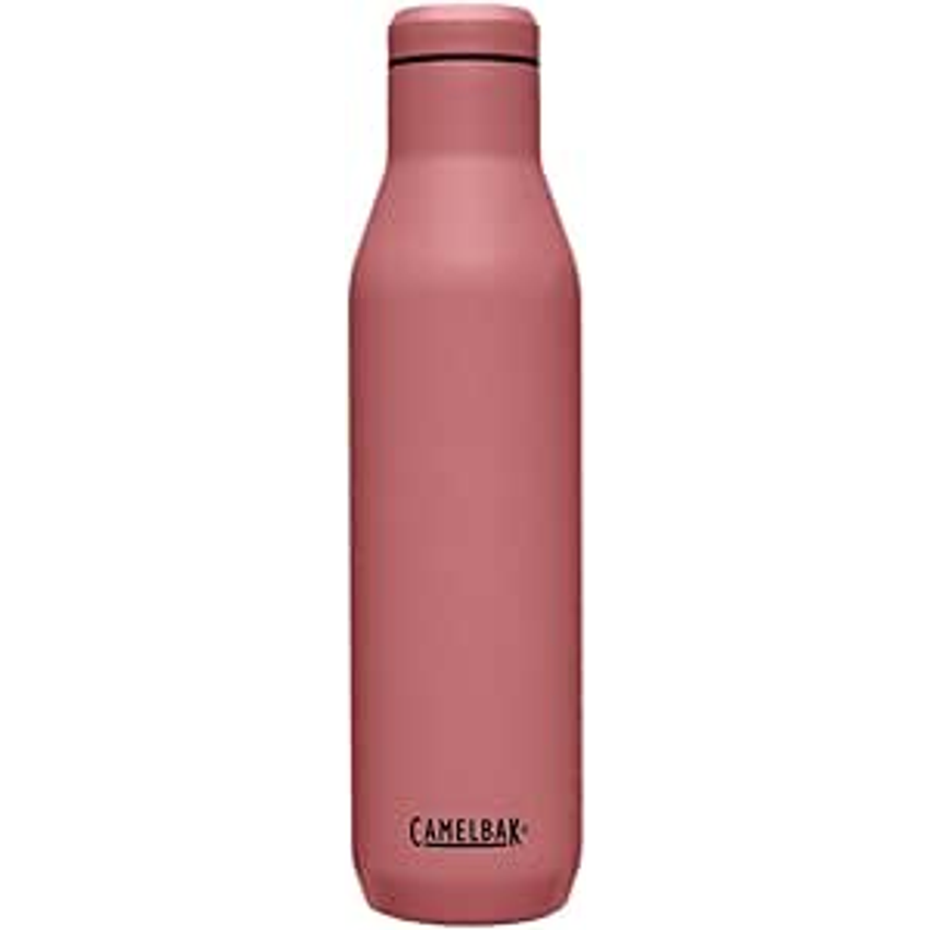 Camelbak, Garrafa Para Bebidas e Vinho Térmica 750ml, Mantém A Temperatura, Base De Silicone Antiderrapante, Maximiza O Aroma E O Sabor, Moderna, Rosa