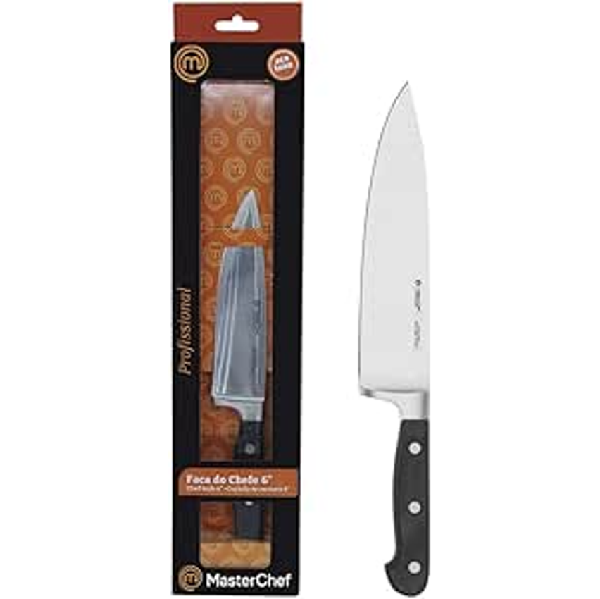 Faca Cortex Premium Forjada 6', MasterChef MCF-252, Cinza