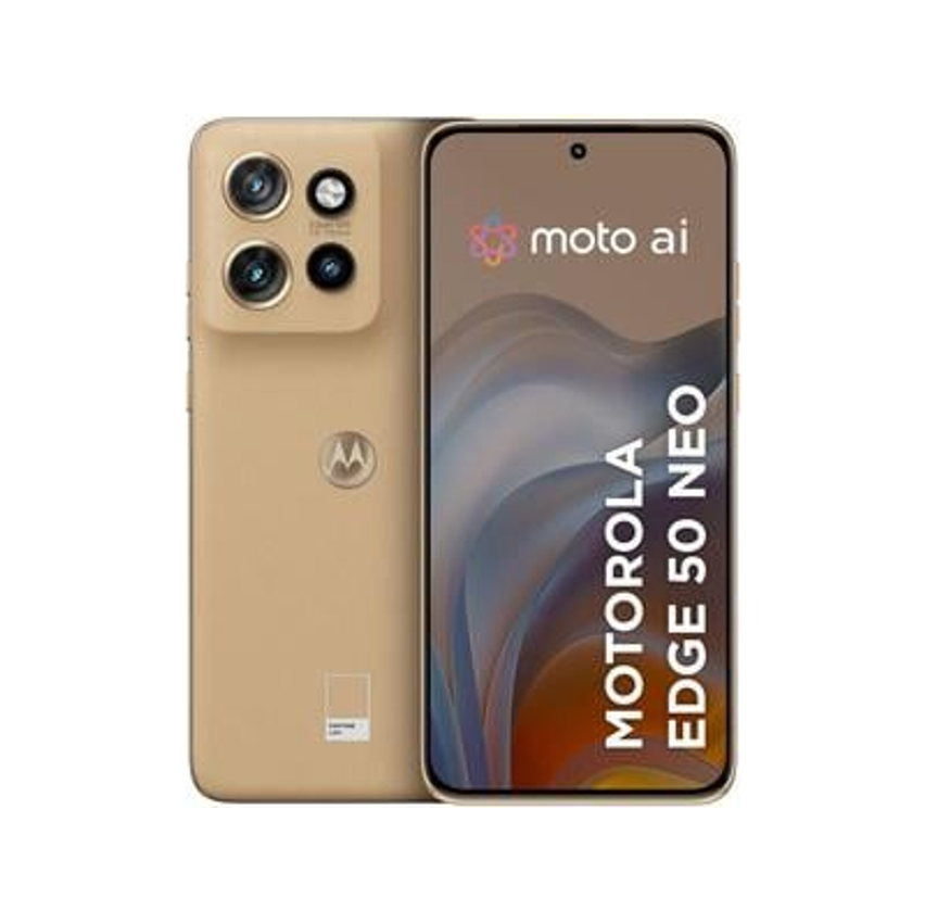 Smartphone Motorola Edge 50 Neo 256GB Latte (Marrom) 5G 8GB RAM 6,4" Câm. Tripla + Selfie 32MP