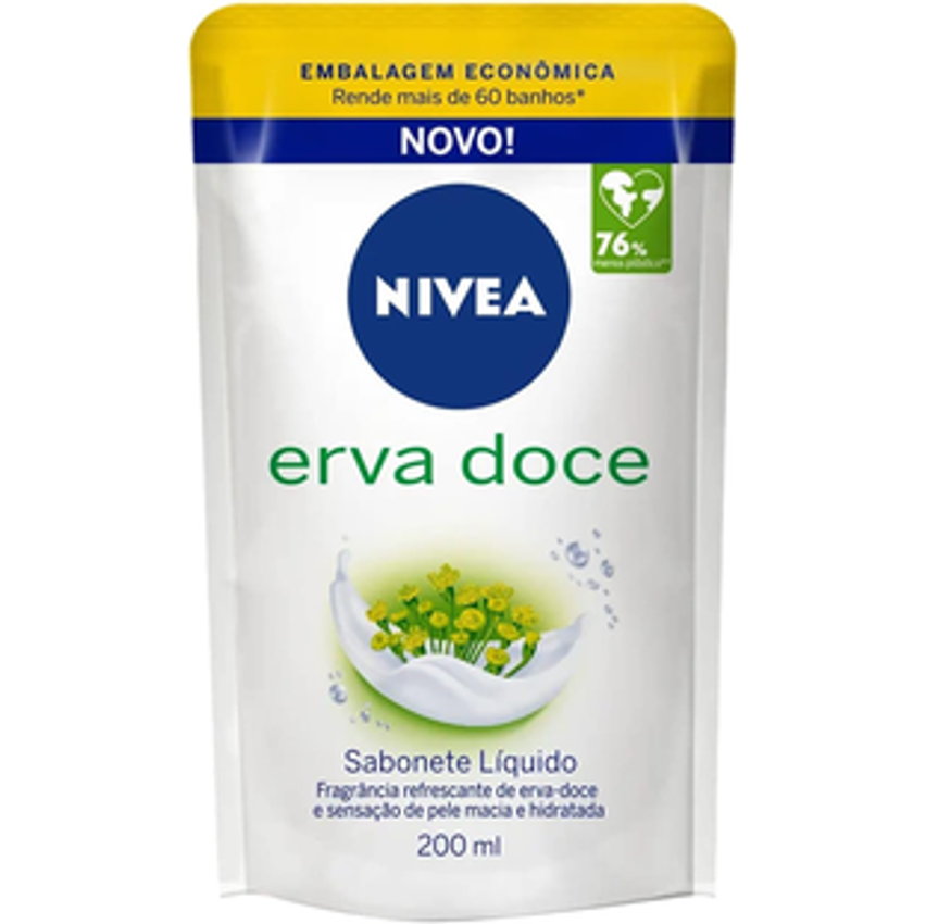 NIVEA Sabonete Líquido Refil Erva Doce 200ml
