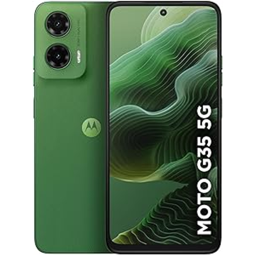 Smartphone Motorola Moto G35 5g - 128gb 12gb (4gb Ram+8gb Ram Boost) E Camera 50mp Com Ai Nfc Tela 6.7" Com Superbrilho - Verde