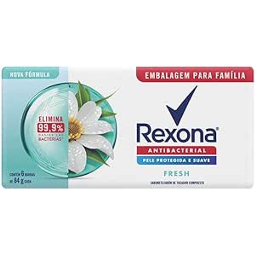 Rexona Sabonete Em Barra Fresh Pack 6 84G