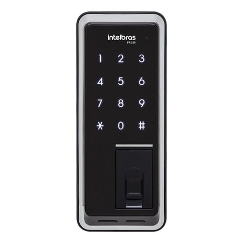 Fechadura De Sobrepor Digital E Senha Com Biometria Fr 220 Intelbras