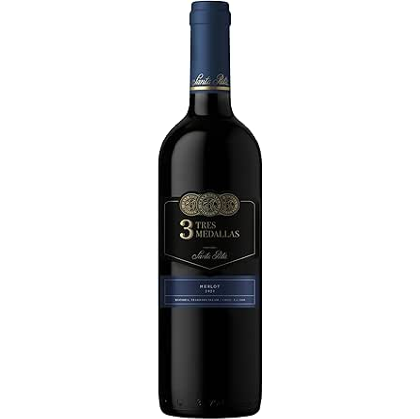 VINHO 3 MEDALLAS MERLOT 750ml