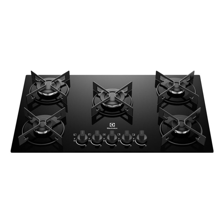 Electrolux Ke5gr 5 Bocas Preto Com Mesa De Vidro