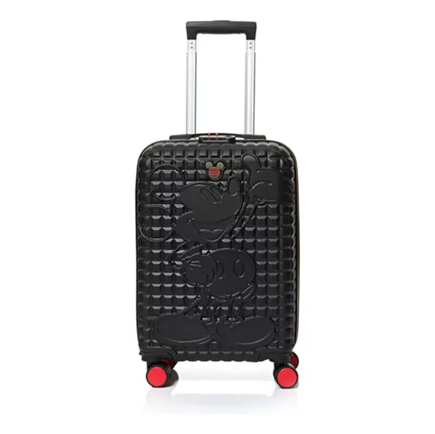 Mala De Viagem Pequena Preto Mickey Luxcel