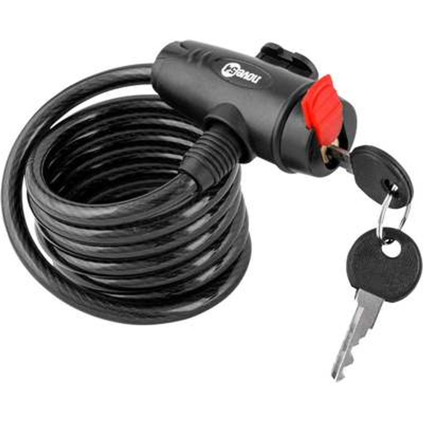 Nove54, Cadeado Para Bicicleta, 150 Cm, Com Chave.