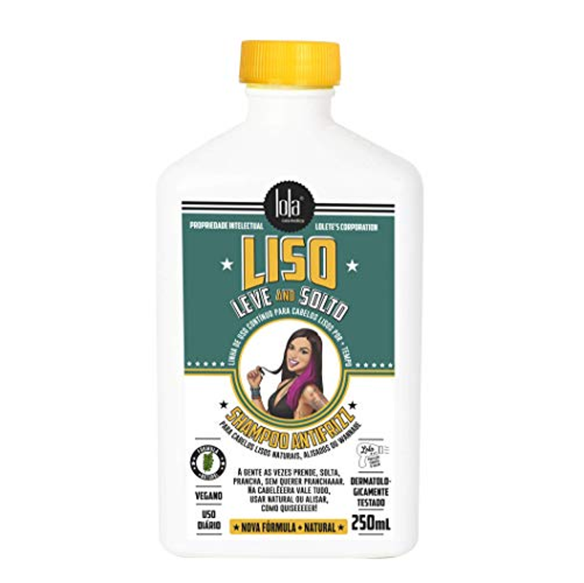 Liso Leve e Solto Shampoo 250ml , Lola Cosmetics