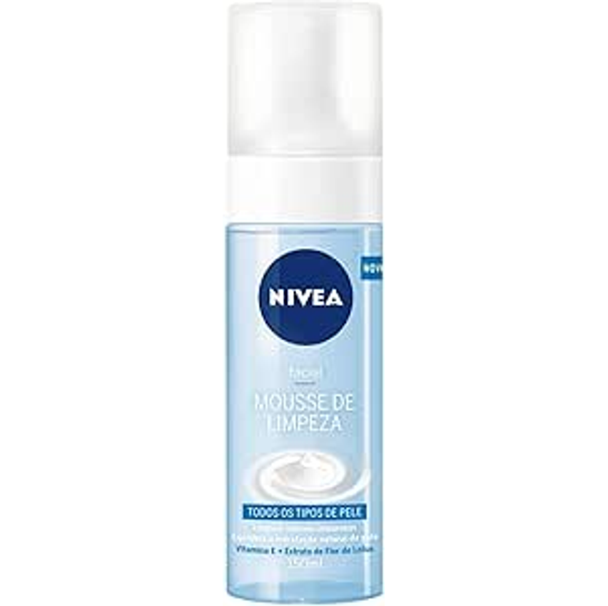 Nivea Mousse De Limpeza Facial 150ml - Limpa Todas As Impurezas E Resíduos De Maquiagem, Rico Em Vitaminas, Revigora A Pele E Deixa Uma Sensação Refrescante De Hidratação