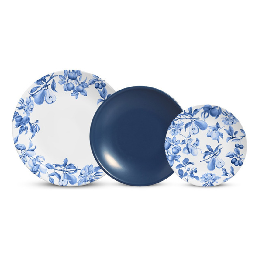 Aparelho De Jantar 12 Peças Romanticblue - Alleanza