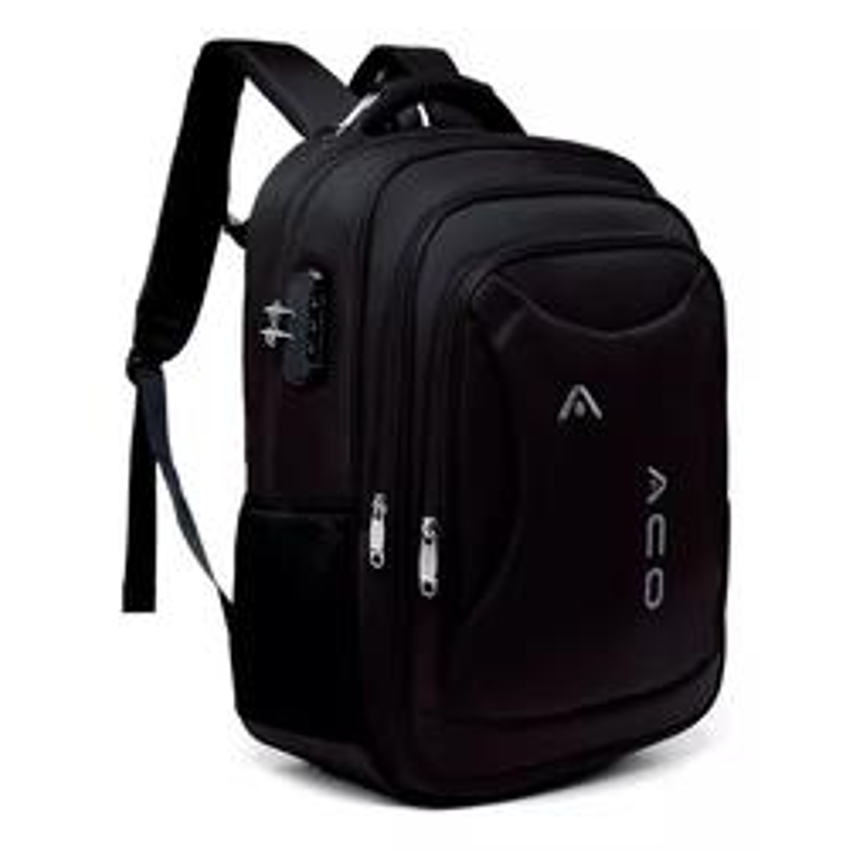 Mochila Notebook Cabo De Aço - Cabo Usb/fone Ouvido Imperm.