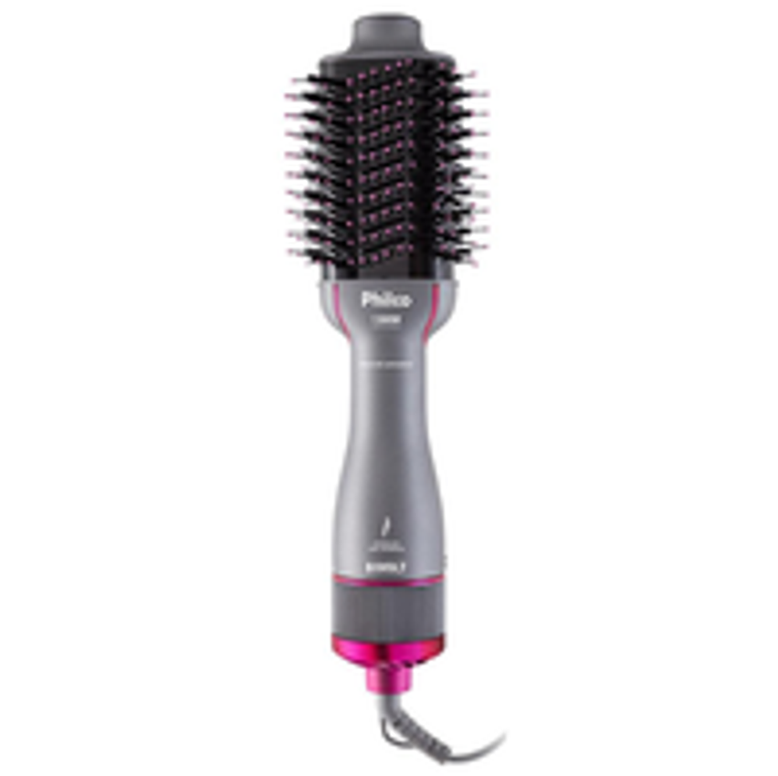 Escova Secadora Philco Advance Pes25sr Com Cabo Giratório Bivolt 1300w - Cinza E Rosa