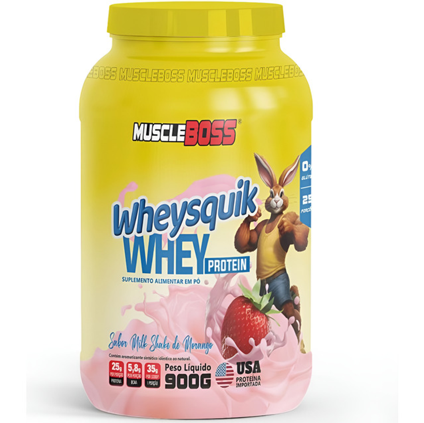 Whey Protein 900g Muscle Boss Sabor Wheysquik