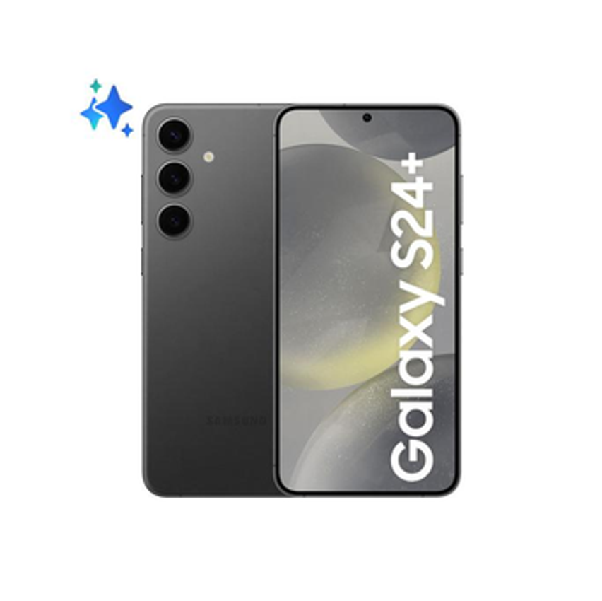 Smartphone Samsung Galaxy S24+ 6,7" Galaxy AI 256GB Preto 5G 12GB RAM Câm. Tripla 50MP + Selfie 12MP Bateria 4900mAh Dual Chip