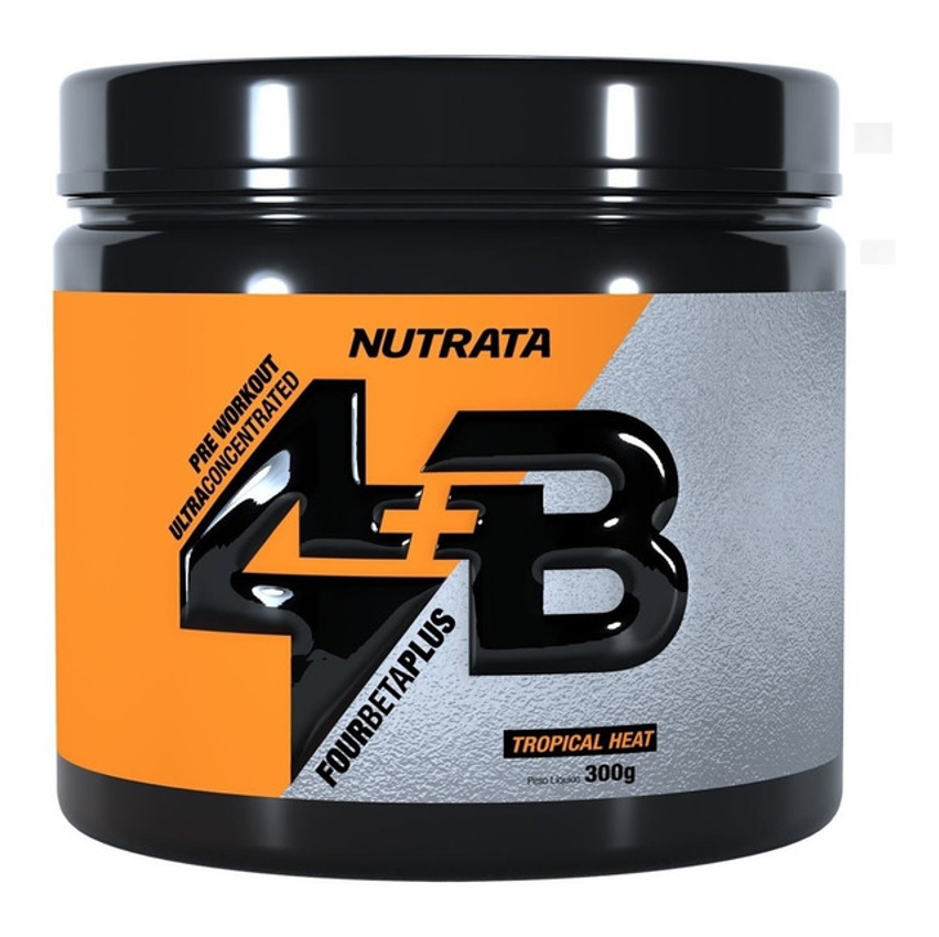Pré Treino Four Beta Plus Pre Workout 300g Nutrata Sabor Frutas Tropicais