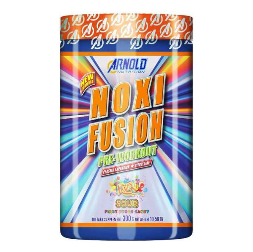 Noxi Fusion Pre Workout 300g - Arnold Nutrition Do Brasil Sabor Fruit Punch Candy