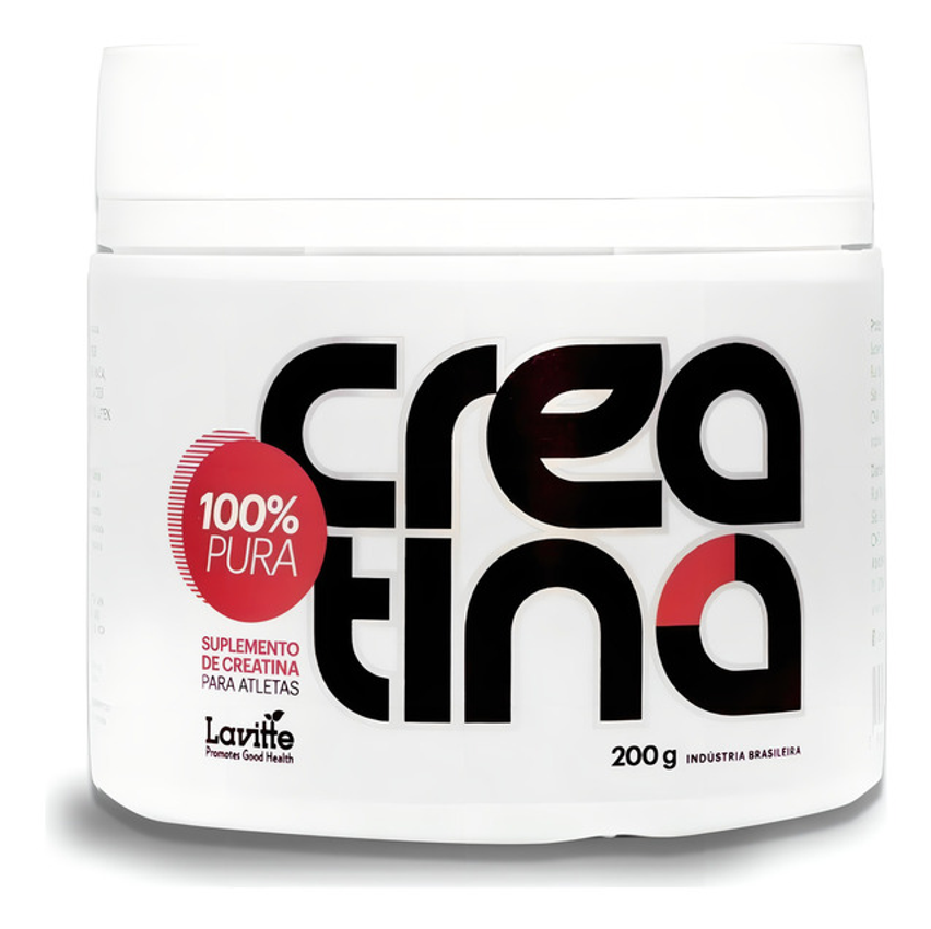 Creatina 100% Pura Monohidratada 200g Lavitte Sabor Sem Sabor