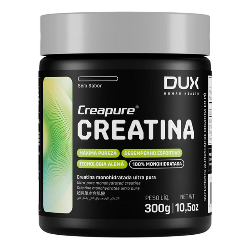 Creatina 100% Pote 300g Dux Nutrition Sabor Sem Sabor Tamanho Natural