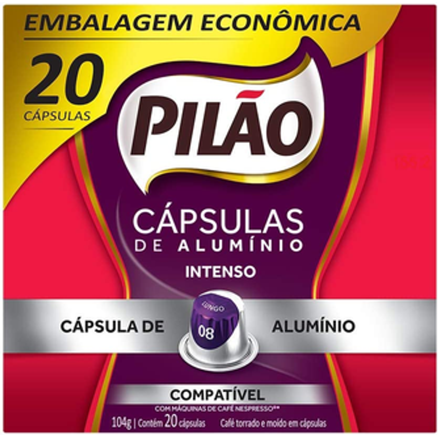 Pilão Cápsulas de Café Intenso - 20 Cápsulas