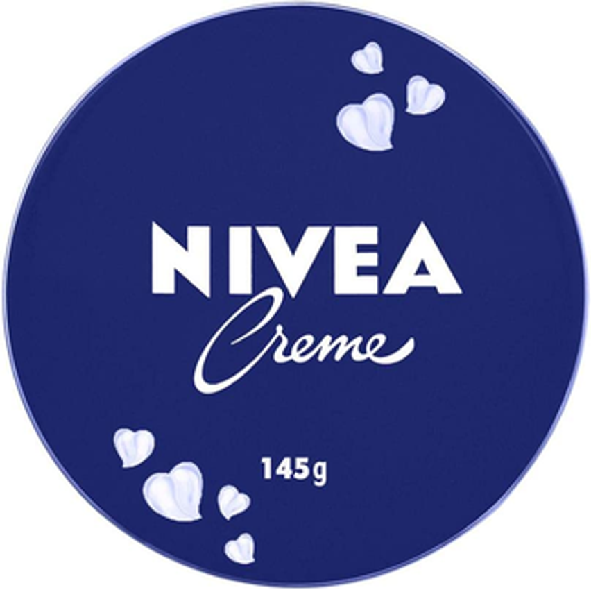 Nivea Creme Lata - Hidratação Profunda Para As Áreas Mais Ressecadas Como Cotovelo, Calcanhar, Joelho, Mãos E Pés, Também Protege Do Frio E Cuida Da Pele Tatuada - 145g