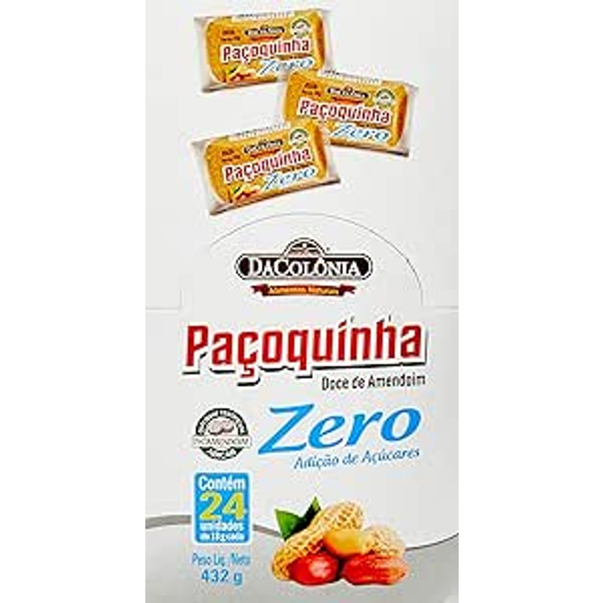 DaColônia Display Pacoca Rolha Zero 432G (24X18G)