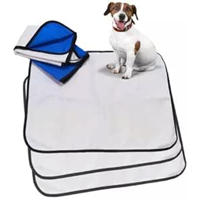 Kit 3 tapetes higiênicos laváveis premium - Alta absorção