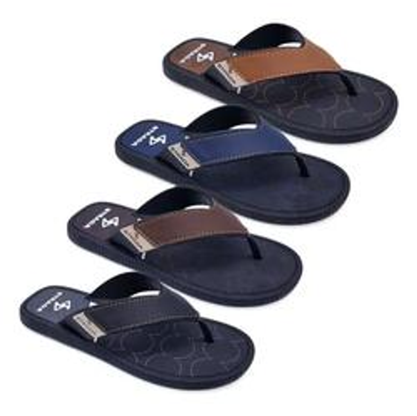 4 Pares Chinelo Sandália Masculino Casual Básico Strada K110