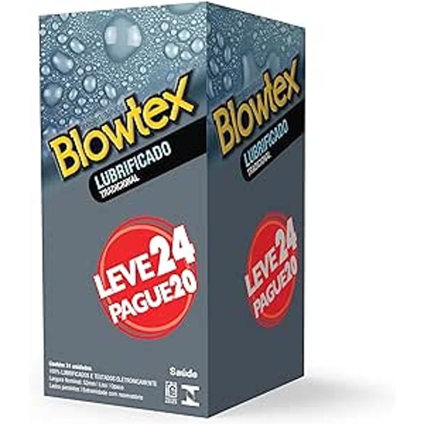 Blowtex Lubrificado Leve 24 Pague 20 unidades
