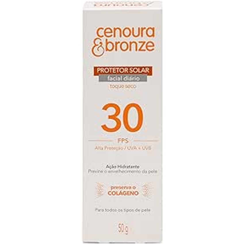 Cenoura e Bronze Protetor Solar Facial Cenoura & Bronze Fps 30 50G
