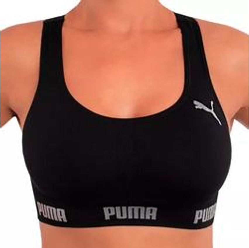 Top Puma Nadador Feminino Sem Bojo Algodão Fitness Academia