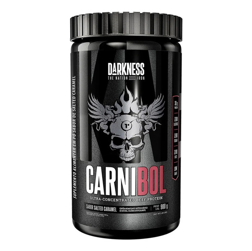 Suplemento Em Pó Integralmédica Darkness Carnibol Proteína Carnibol Sabor Salted Caramel Em Pote De 900g