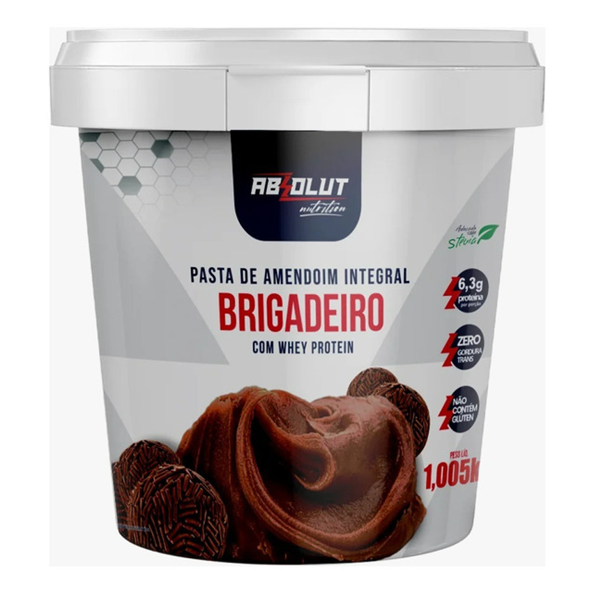 Pasta Amendoim Integral Com Whey Protein Brigadeiro 1kg
